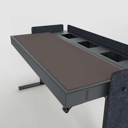 Deskpad for Heckler Lectern 6U in Mauve finish.