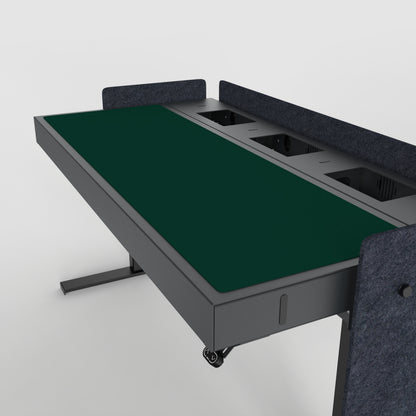 Deskpad for Heckler Lectern 6U in Conifer finish.