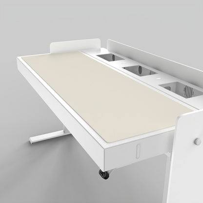 Deskpad for Heckler Lectern 6U in Mushroom finish.