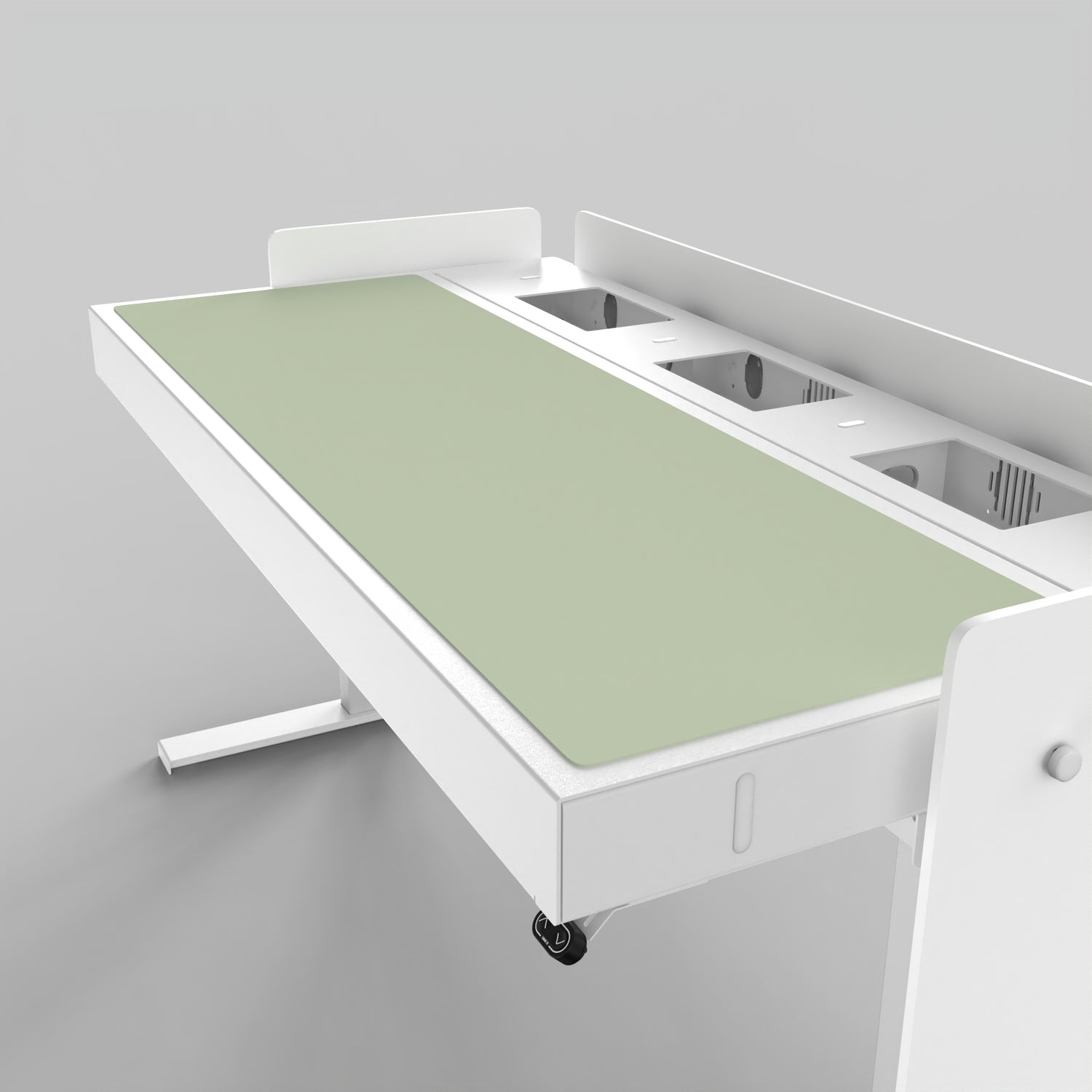 Deskpad for Heckler Lectern 6U in Pistachio finish.