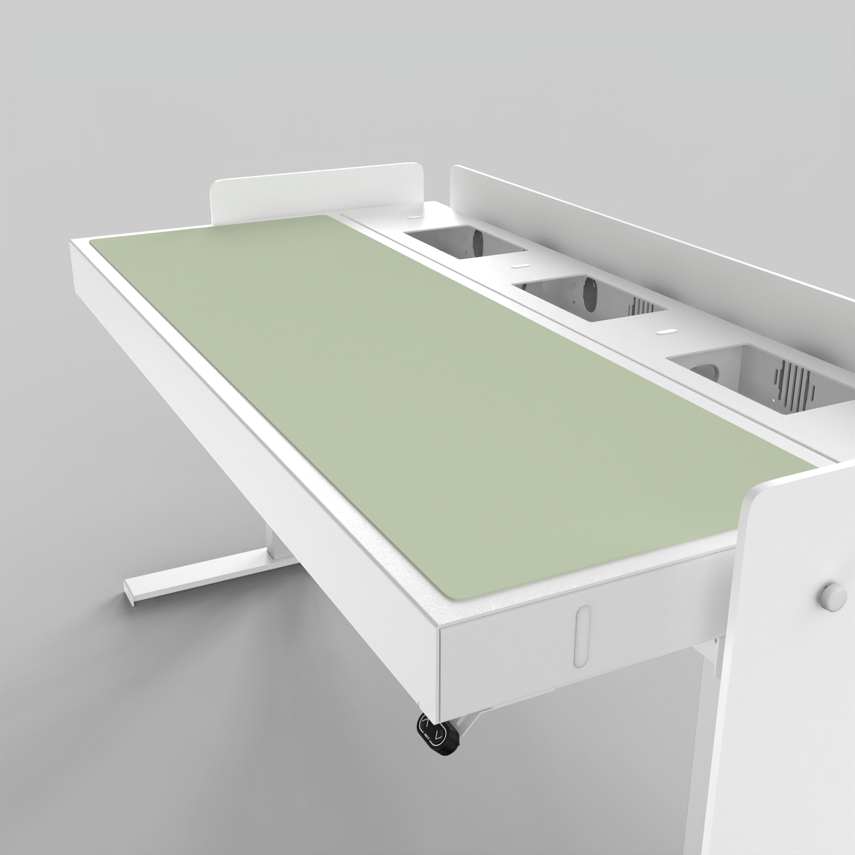 Deskpad for Heckler Lectern 6U in Pistachio finish.
