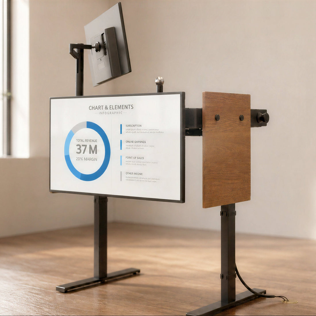 Display Mount Kit for Heckler Lectern 4U
