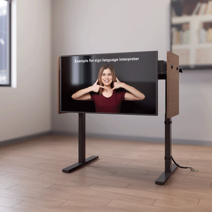 Display Mount Kit for Heckler Lectern 4U — front view with display