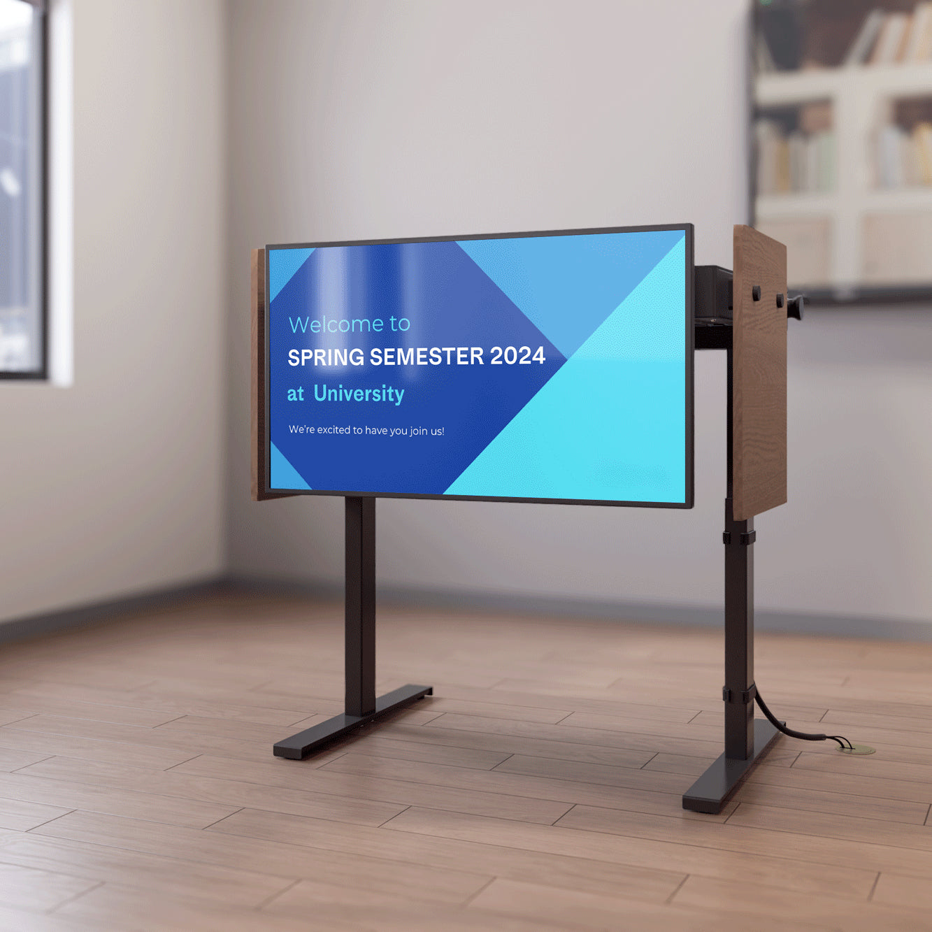 Display Mount Kit for Heckler Lectern 4U — side angle