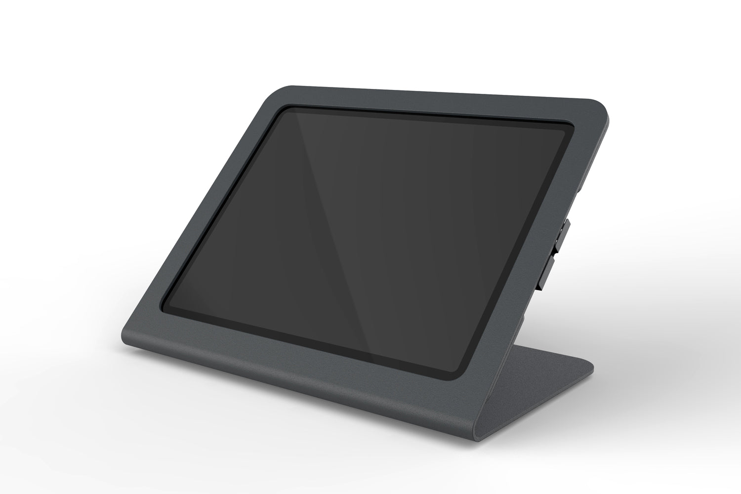 Heckler Stand for iPad Air 13-inch &amp; iPad Pro 12.9-inch — Black Grey, rear view showing open-back design