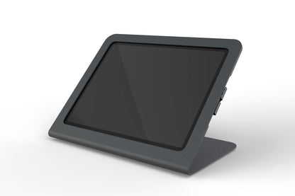 Heckler Stand for iPad Air 13-inch &amp; iPad Pro 12.9-inch — Black Grey, rear view showing open-back design