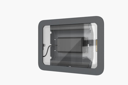 Heckler OnWall Mount for iPad mini — lifestyle view in office hallway environment