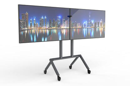 Dual Display Kit for Heckler AV Cart - Black Grey | Simple Design
