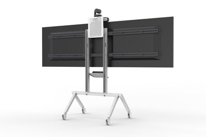 Dual Display Kit for Heckler AV Cart - Grey White | Heckler Design