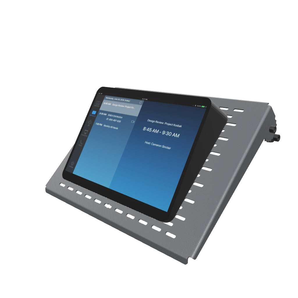 Control Shelf for Heckler AV Cart — Black Grey finish, product shot front