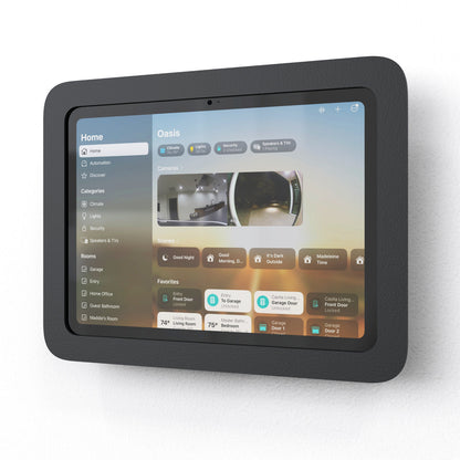 Heckler OnWall Mount for iPad 10th and 11th Generation — angled view showing wall-mount profile
