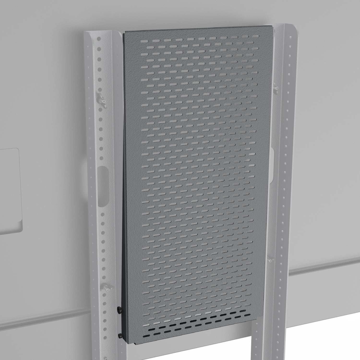 Device Panel XL for Heckler AV Cart — Black Grey finish, product shot