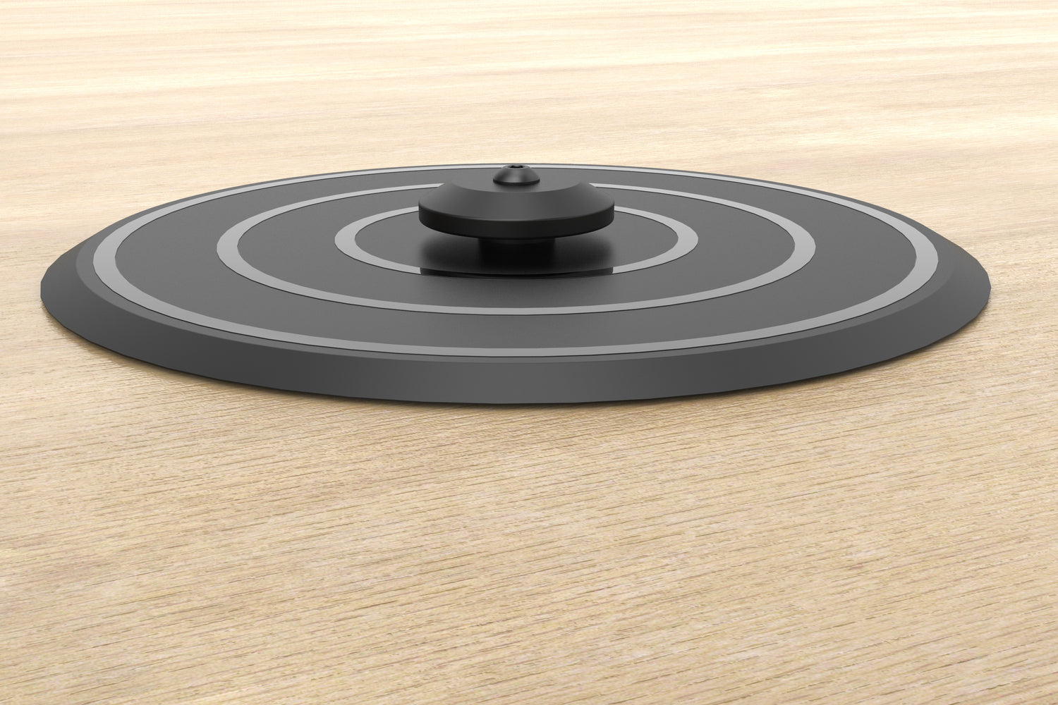 Heckler WindFall PivotTable T222 underside showing non-slip foam layer and adhesive mounting