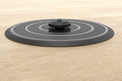 Heckler WindFall PivotTable T222 underside showing non-slip foam layer and adhesive mounting