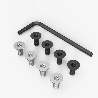 Replacement Screws T226, close-up of assembly screws and hex key components