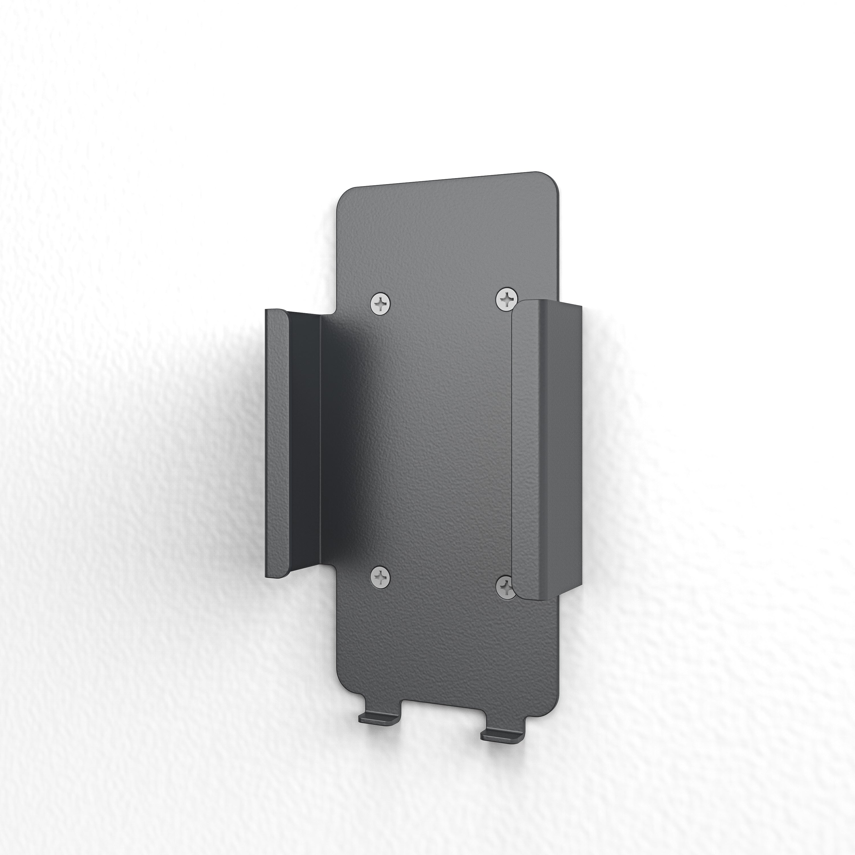 Power Adapter Mount for Google Meet Series One installed behind display — wall mount configuration